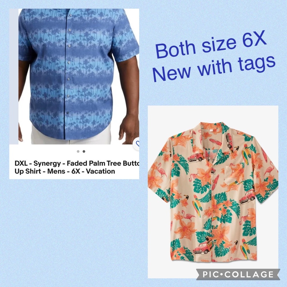 2 - men’s button down ss shirts.